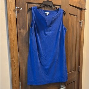 New York & Company Blue Midi Dress with Elegant Silhouette